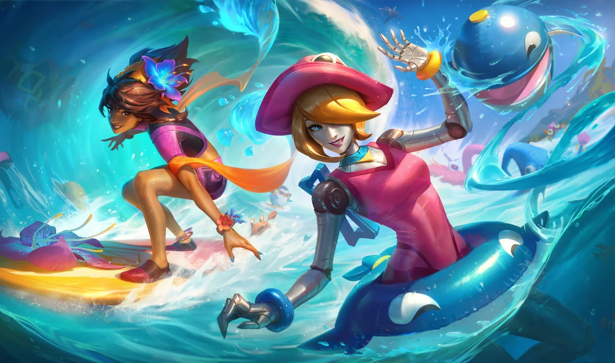 Orianna fiesta en la piscina